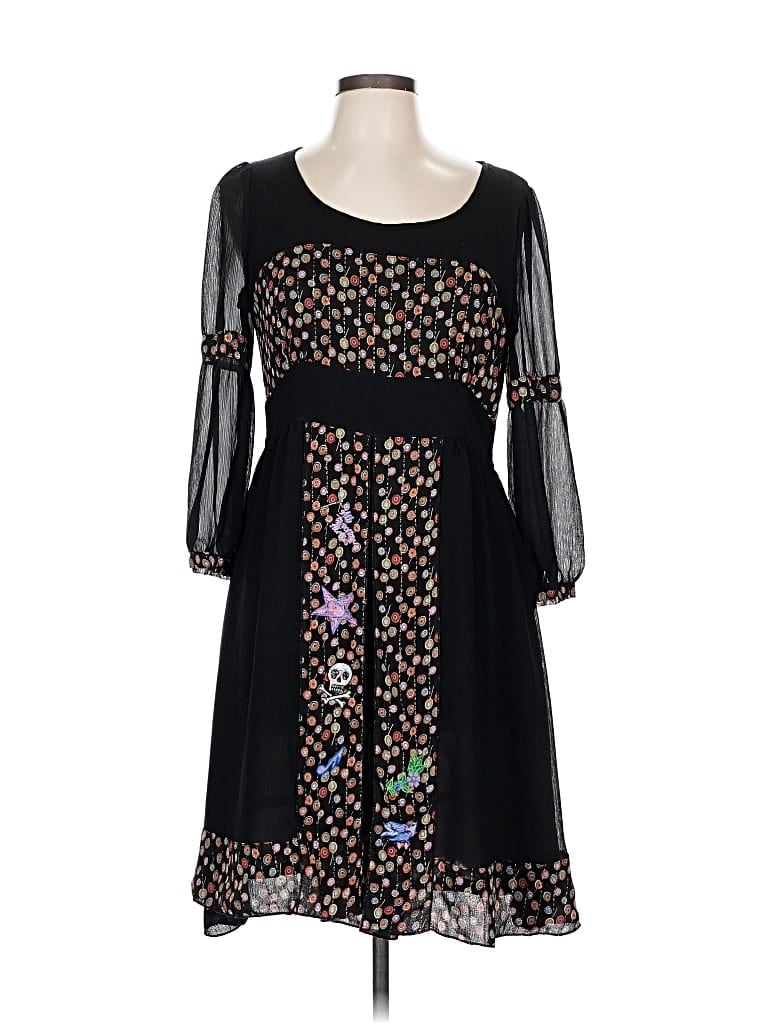 Pre-owned Assorted Brands Casual Dress In Black