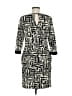 Gabby Skye Print Black Casual Dress Size 6 - photo 2
