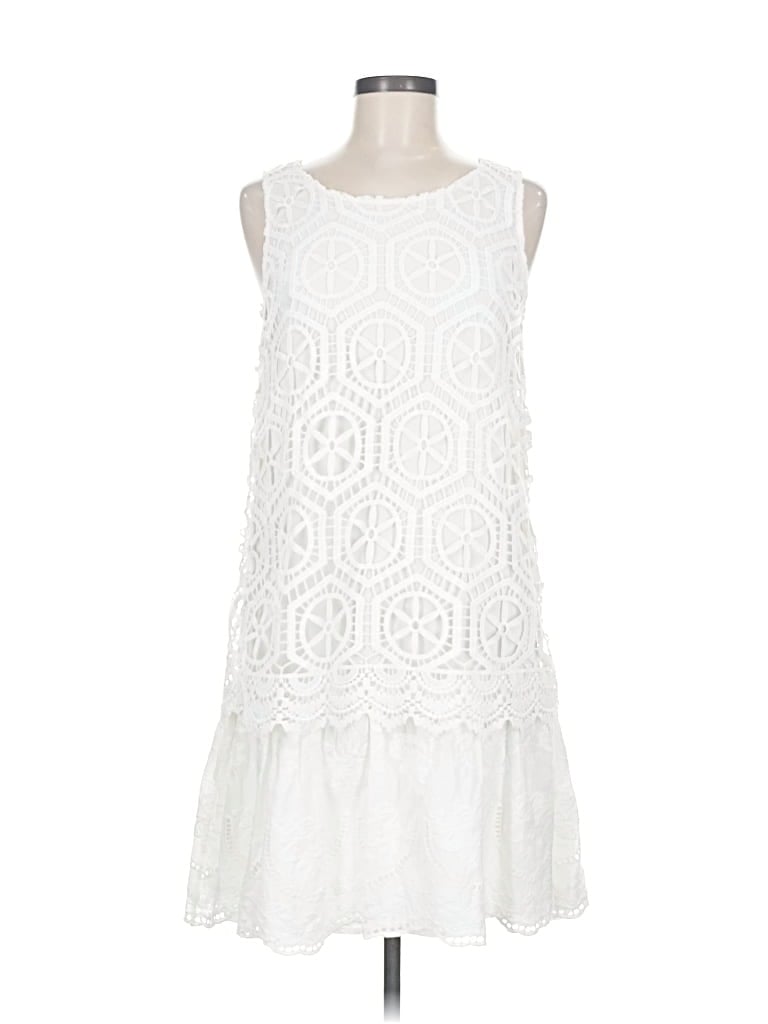 Pre-owned Desigual Cocktail Dress In White