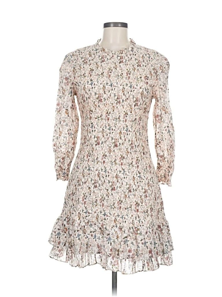 Pre-owned Veronica Beard Casual Dress In White