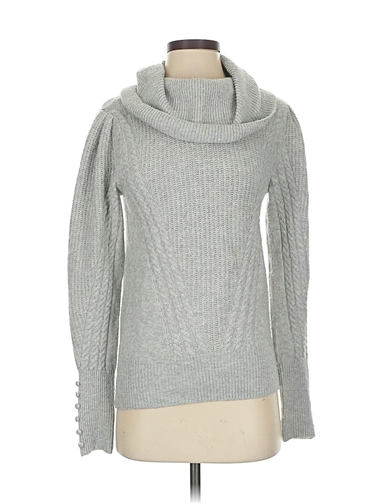 Pre-owned T Tahari Turtleneck Sweater In Gray