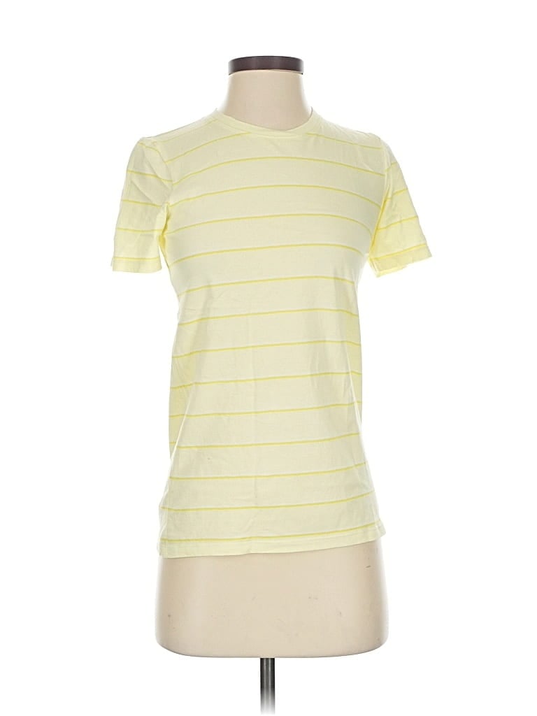 Pre-owned Everlane Short Sleeve T-shirt In Yellow