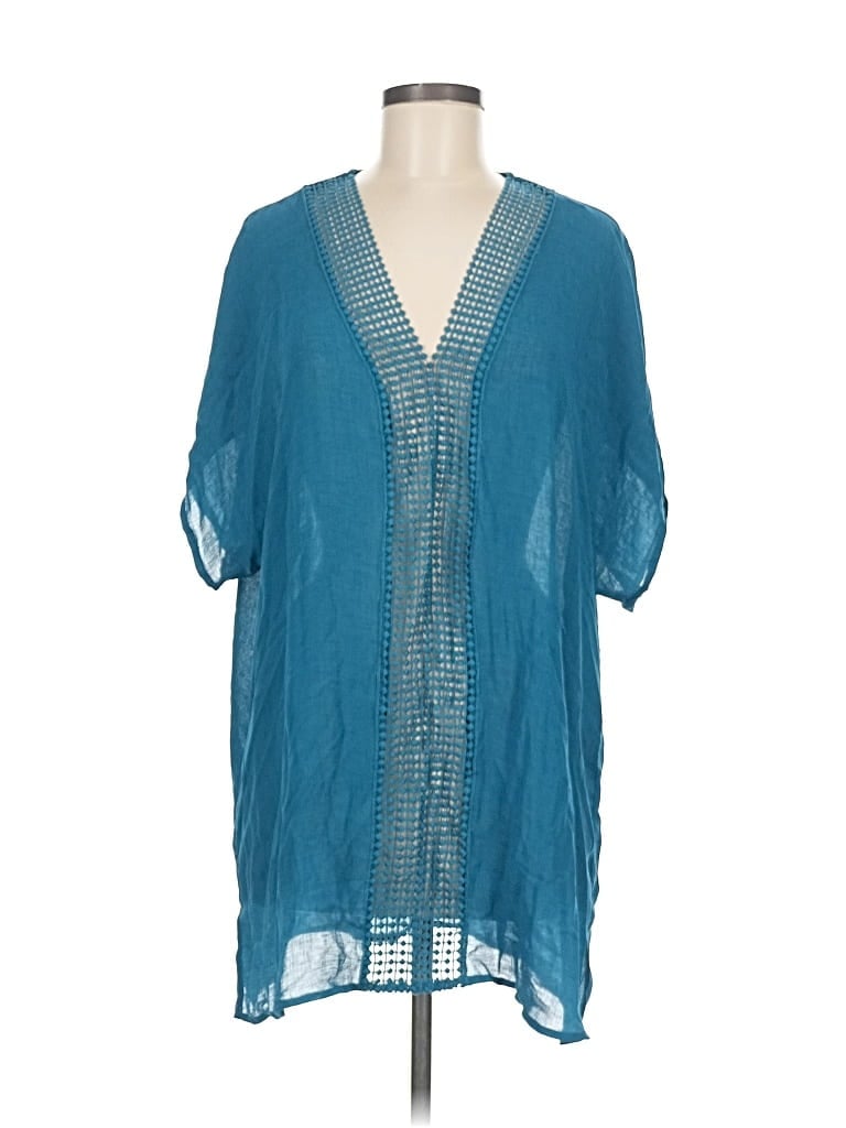 Pre-owned Time And Tru Casual Dress In Blue