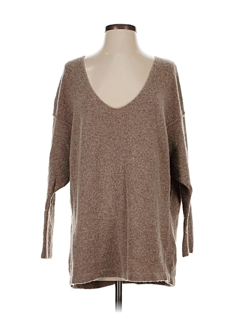 Pre-owned Free People Pullover Sweater In Brown