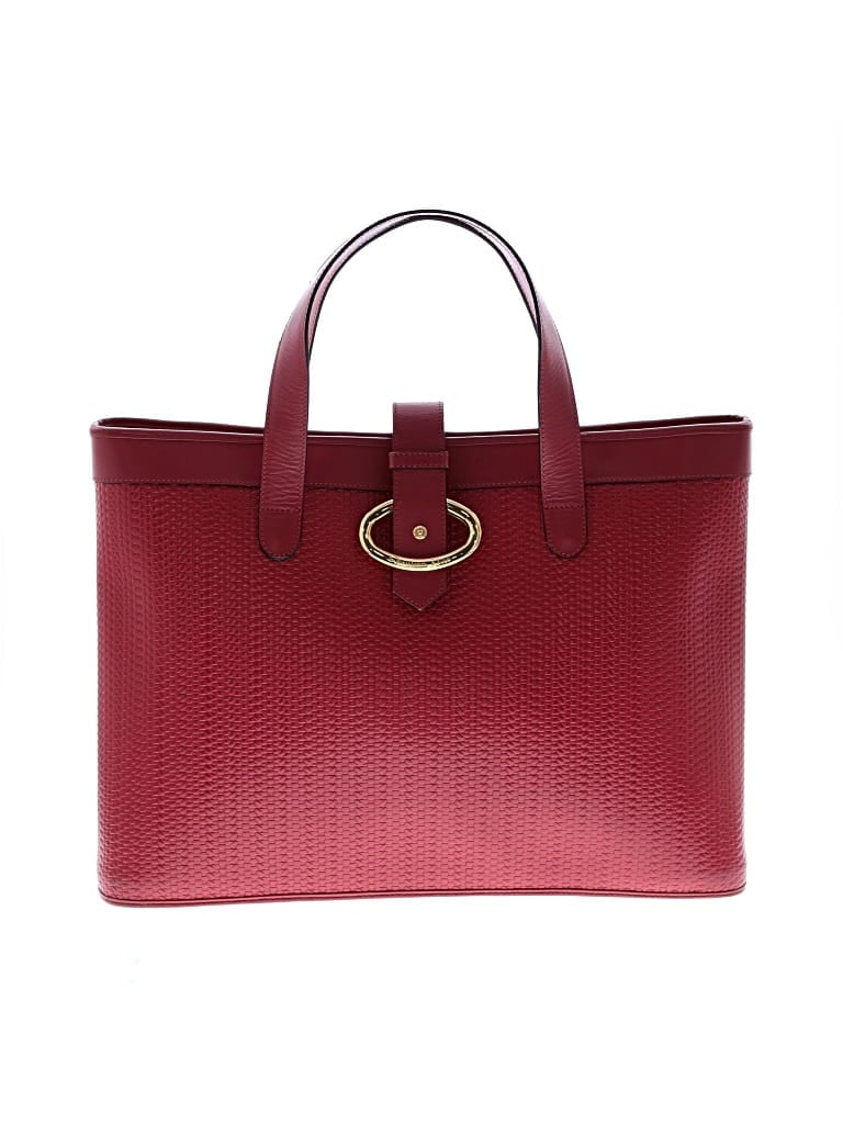 Pre-owned Dior Leather Tote Bag In Red