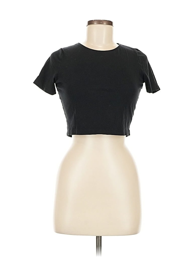 Pre-owned Asos Design Short Sleeve T-shirt In Black