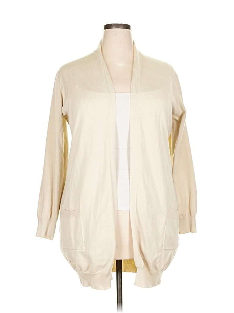 Pre-owned Grace Karin Cardigan Sweater In White