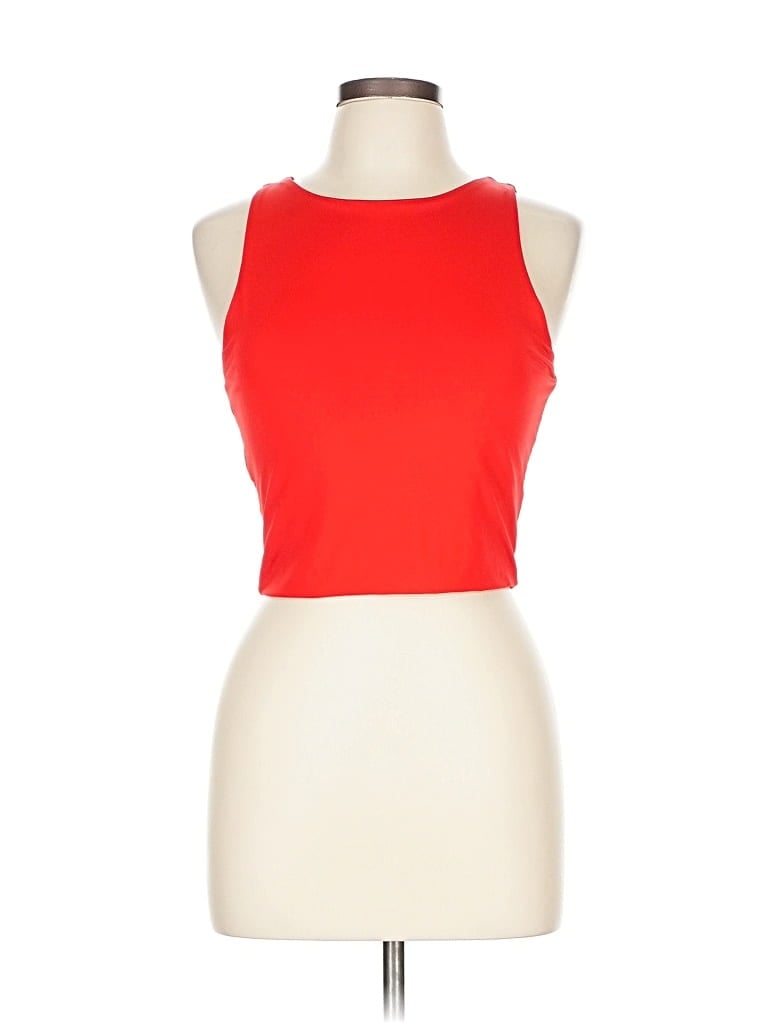 UNBRANDED Pre-owned Tank Top Red Halter Neckline Tops