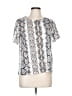 PrettyLittleThing Silver Short Sleeve Blouse Size 10 - photo 1