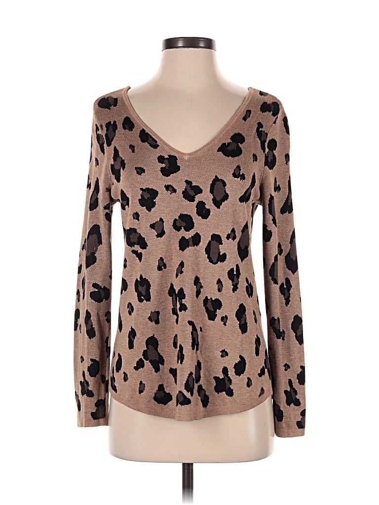 CHICO'S Pre-owned Pullover Sweater In Brown