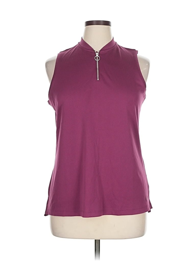 Pre-owned Nike Sleeveless Blouse In Burgundy