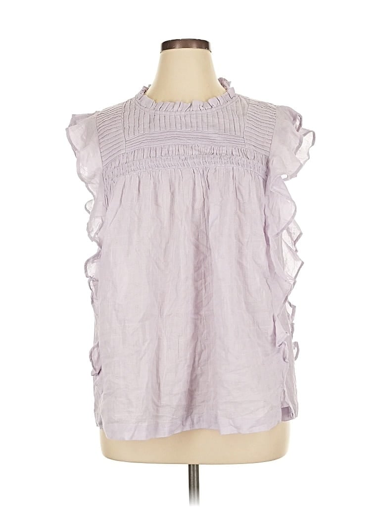 Pre-owned Beachlunchlounge Sleeveless Blouse In Purple