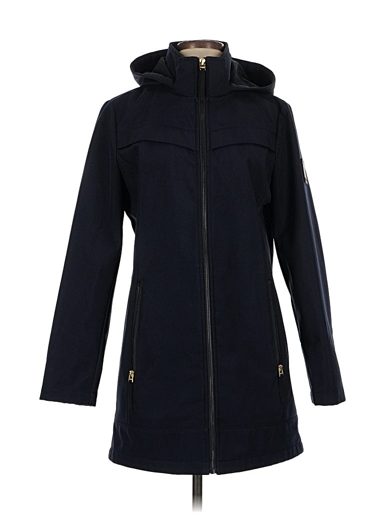 Pre-owned Halston Coat In Blue