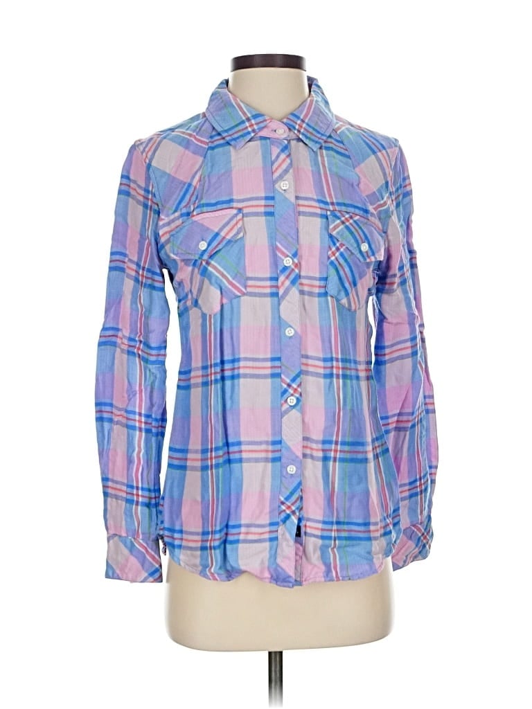 Pre-owned Rails Long Sleeve Button Down Shirt In Blue
