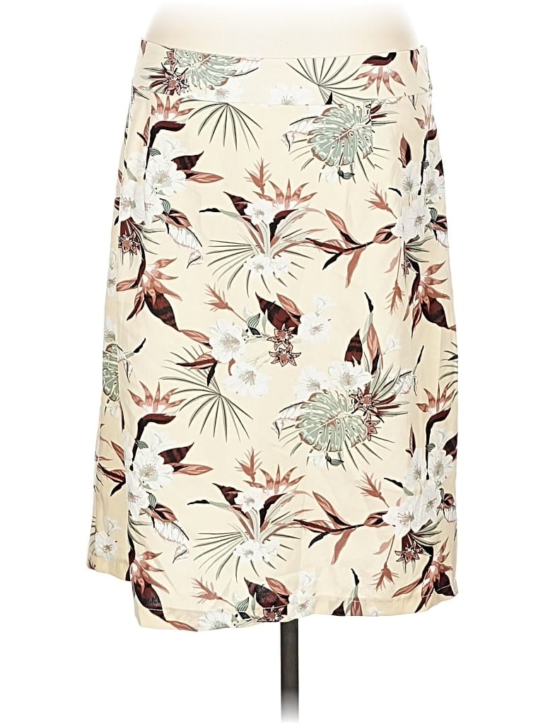 Pre-owned Shein Curve Casual Skirt In White