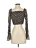 Wild Fable 100% Polyester Black Long Sleeve Blouse Size S - photo 1