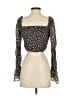 Wild Fable 100% Polyester Black Long Sleeve Blouse Size S - photo 2