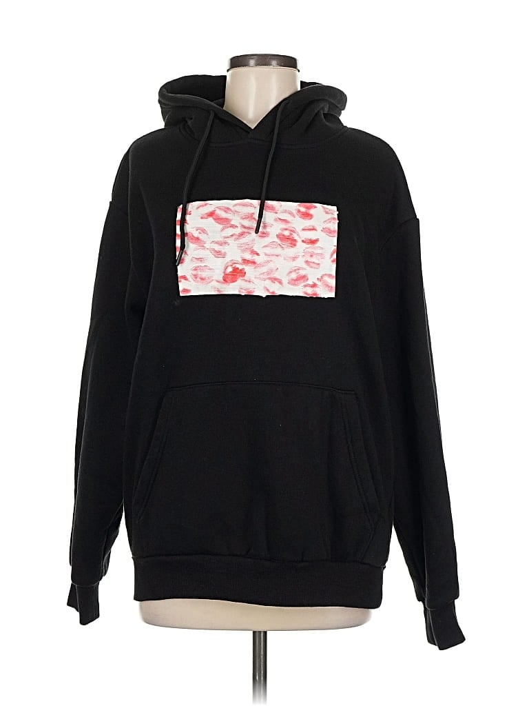 Pre-owned Unbranded Pullover Hoodie In Black