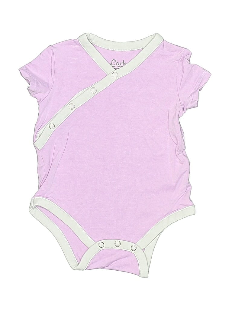 Pre-owned Assorted Brands Babies' Short Sleeve Onesie In Purple