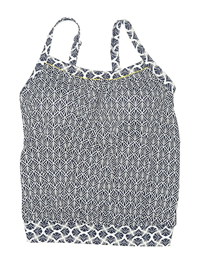 Pre-owned Lands' End Swimsuit Top Blue Swimwear