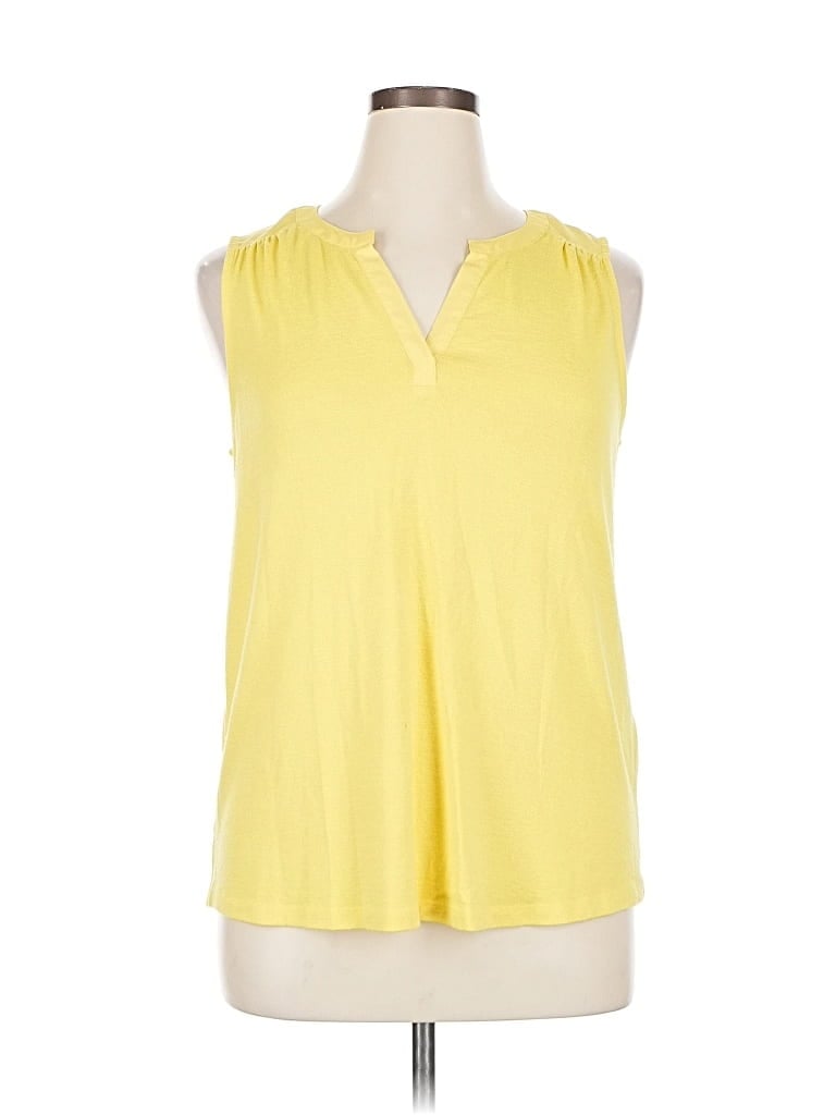 Pre-owned 41hawthorn Sleeveless Blouse In Yellow