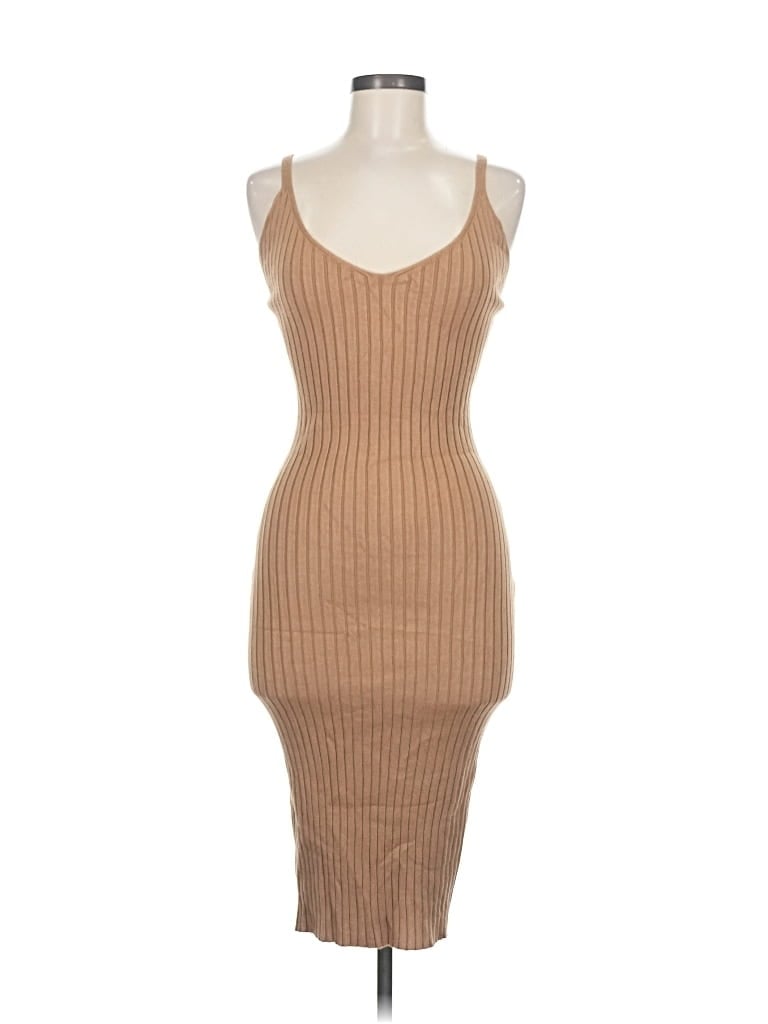 Pre-owned Almost Famous Cocktail Dress In Brown