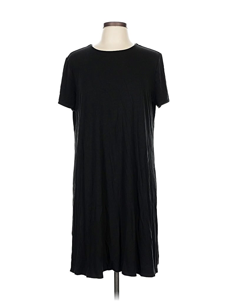 Pre-owned Jjill Casual Dress In Black