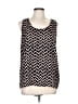 Halogen 100% Polyester Black Sleeveless Blouse Size L - photo 1