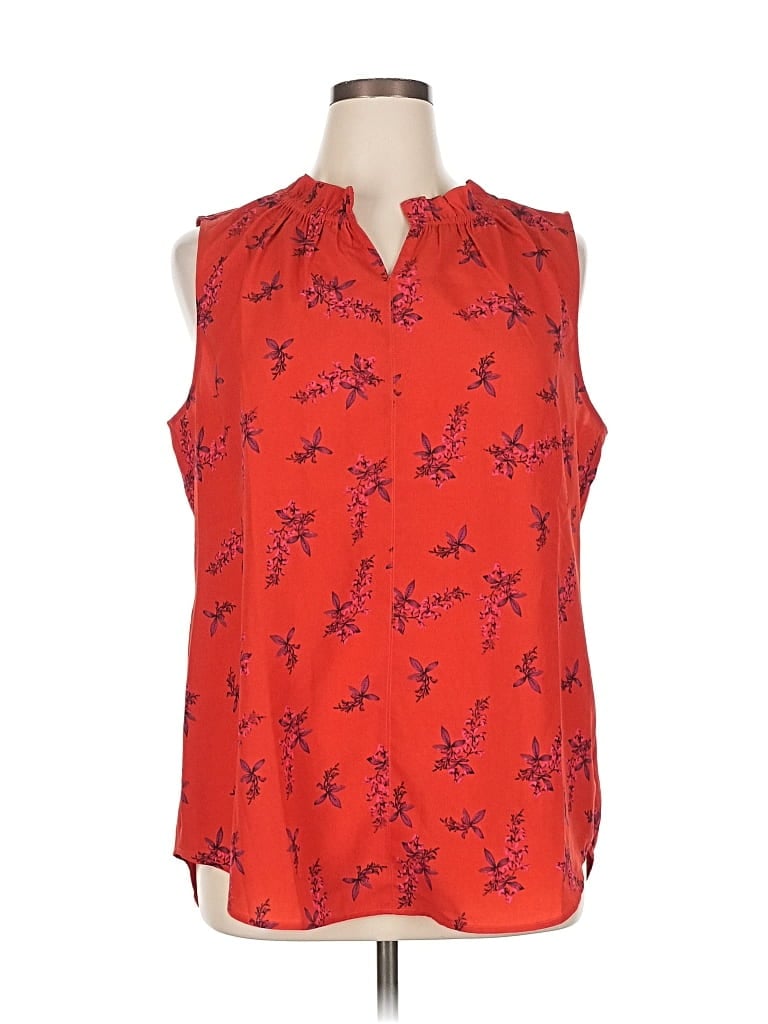 CABI Pre-owned Sleeveless Blouse In Red