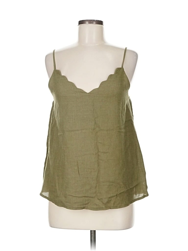 Pre-owned La Miel Sleeveless Blouse In Green