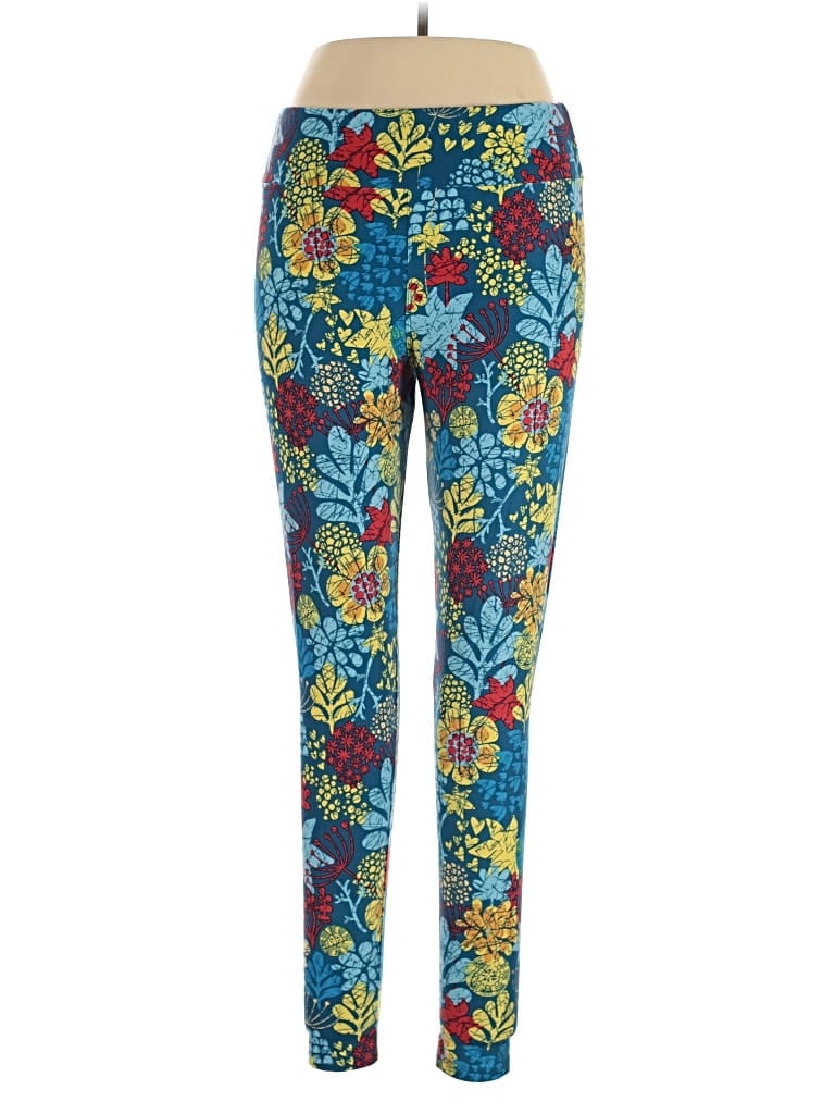 Pre-owned Lularoe Casual Pants In Blue