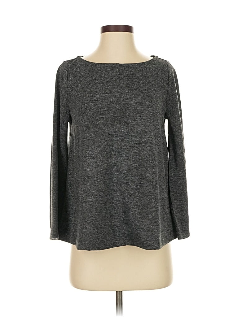 Pre-owned Ann Taylor Loft 3/4 Sleeve T-shirt In Gray