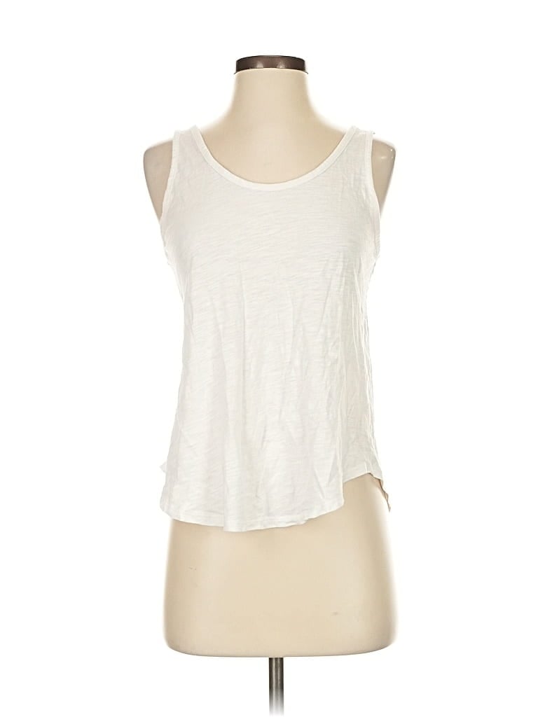 Pre-owned Ann Taylor Loft Tank Top White Halter Neckline Tops