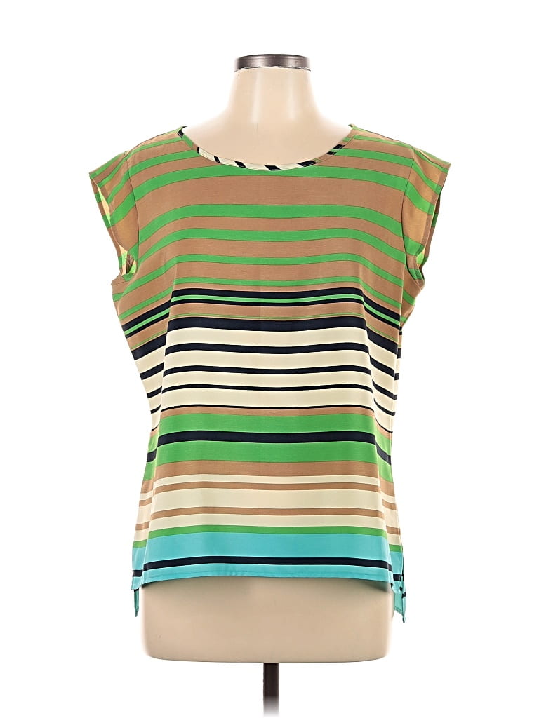 Pre-owned The Limited Sleeveless Blouse In Green