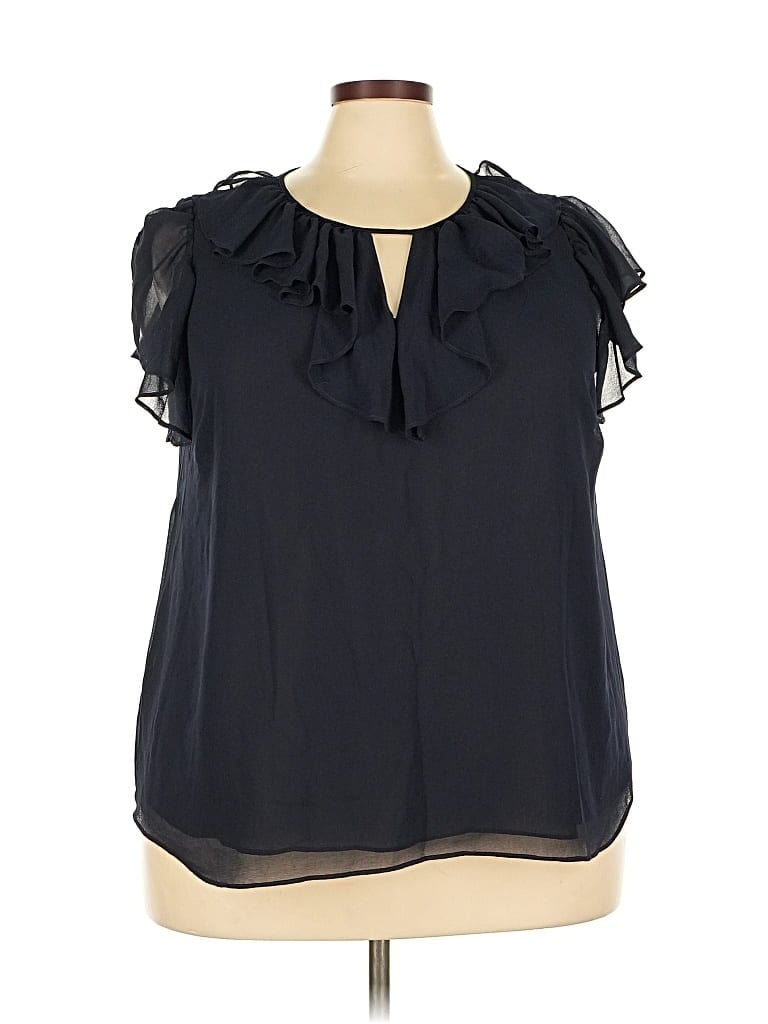 1.STATE Pre-owned Sleeveless Blouse In Black