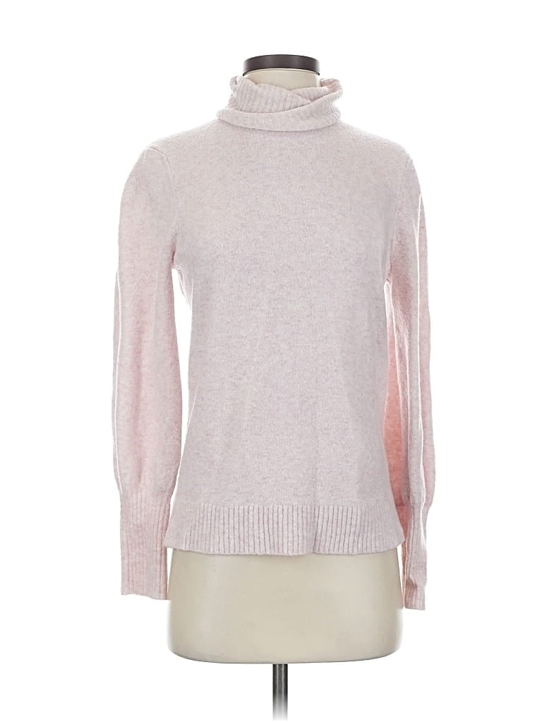 Pre-owned J.crew Factory Store Turtleneck Sweater In Pink