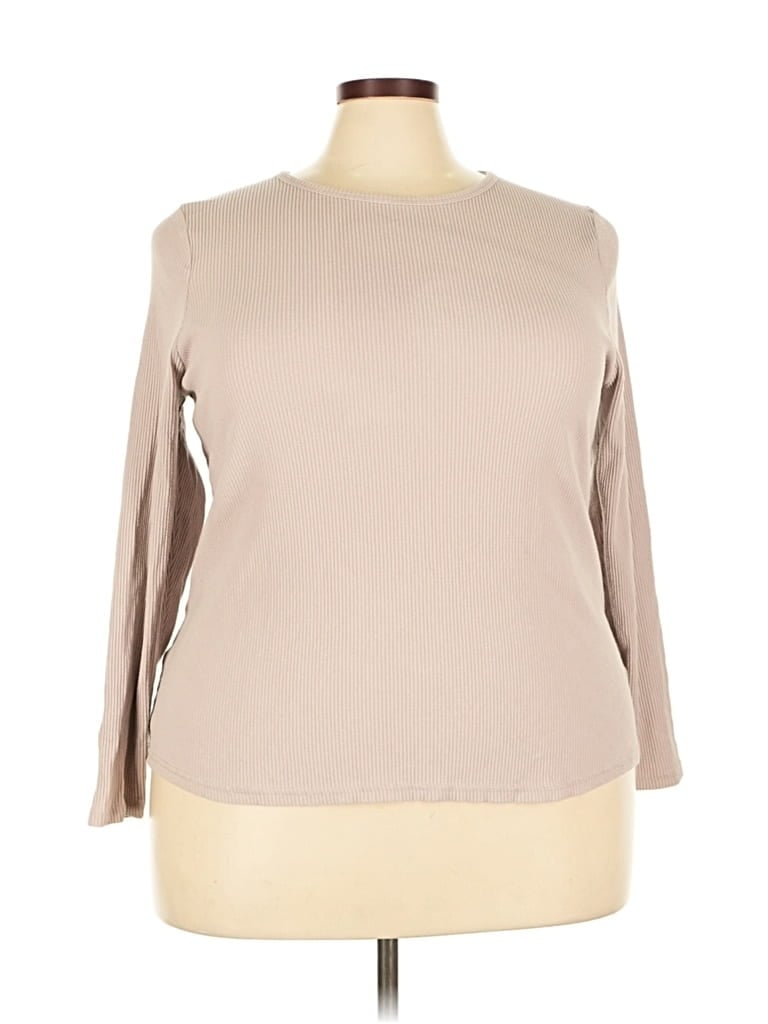 Pre-owned Old Navy 3/4 Sleeve T-shirt In Brown