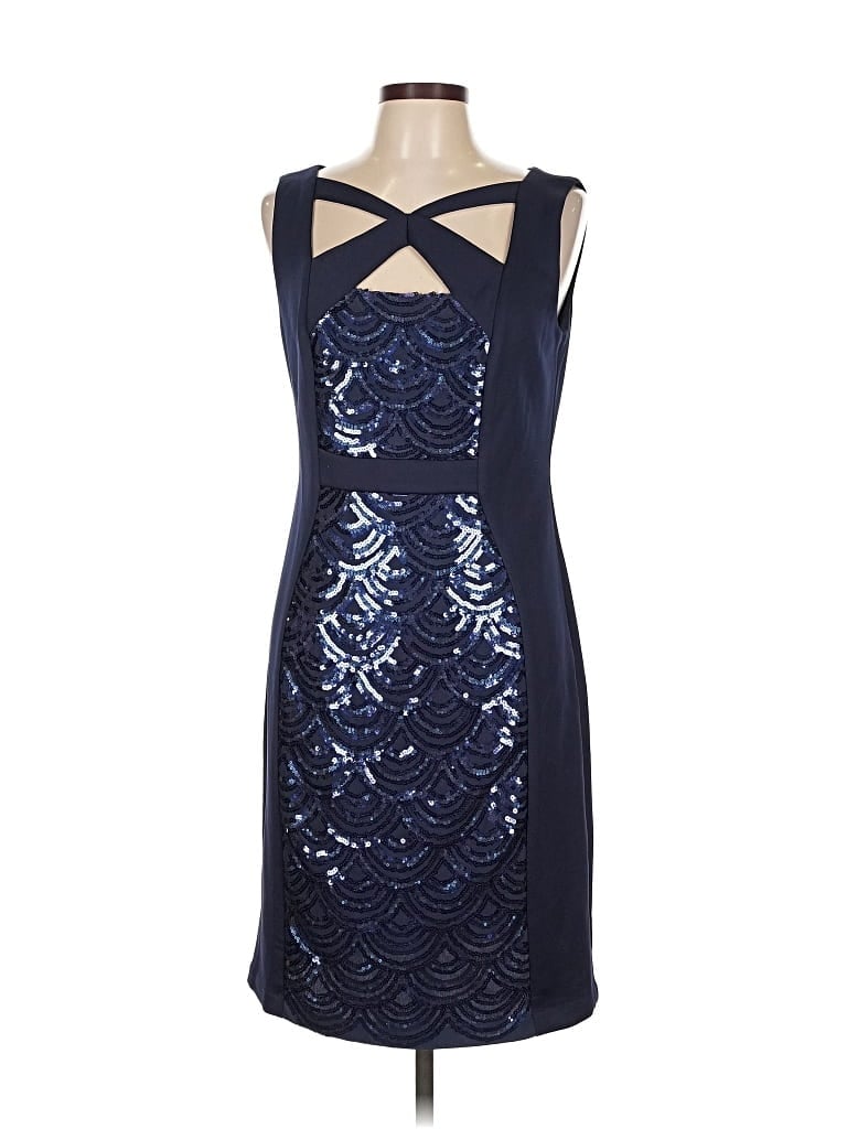 Click to view more detailed imagery on our partner's website Pre-owned Connected Apparel Cocktail Dress In Blue