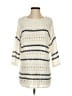 Leo & Sage Stripes Ivory Pullover Sweater Size S - photo 1