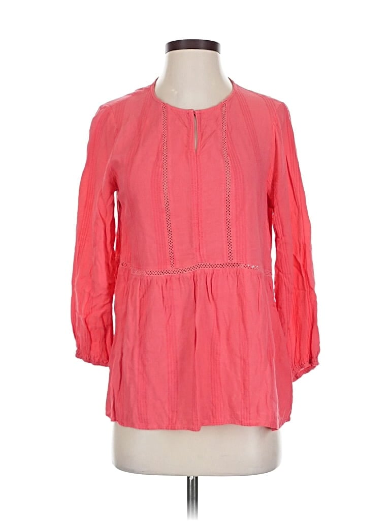 Click to view more detailed imagery on our partner's website Pre-owned Fever 3/4 Sleeve Blouse In Pink