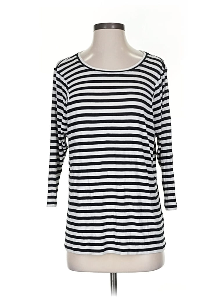 Pre-owned Cabi 3/4 Sleeve T-shirt In Silver