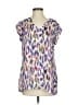 CAbi 100% Polyester Purple Short Sleeve Blouse Size S - photo 1