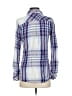 Rails 100% Rayon Plaid Blue Long Sleeve Button-Down Shirt Size XS - photo 2
