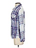 Rails 100% Rayon Plaid Blue Long Sleeve Button-Down Shirt Size XS - photo 5