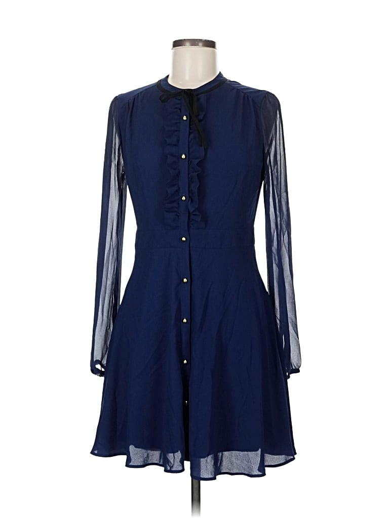 EXPRESS Pre-owned Casual Dress In Blue