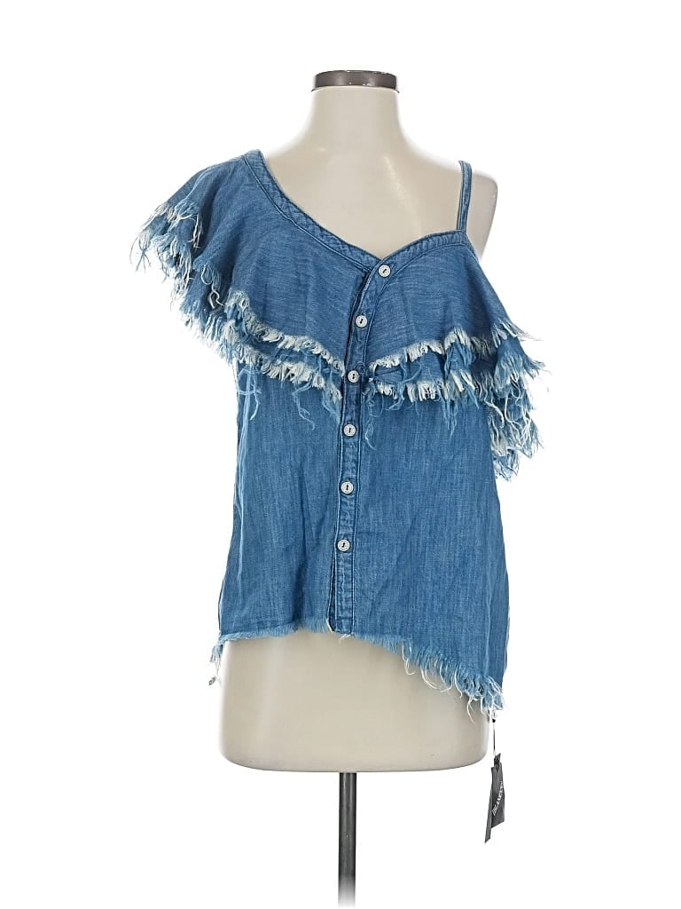 Blanknyc Blank Nyc Sleeveless Blouse In Blue