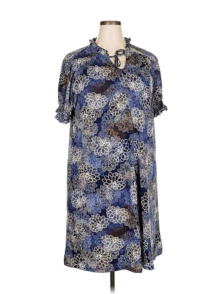 Joie De Vivre Casual Dress In Blue