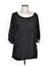 Living Doll 100% Polyester Black 3/4 Sleeve Blouse Size L - photo 1