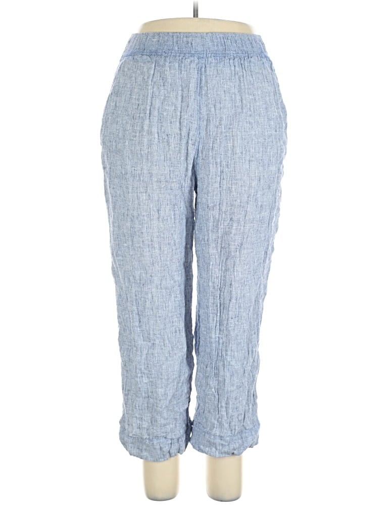 Pre-owned Tahari Linen Pants In Blue