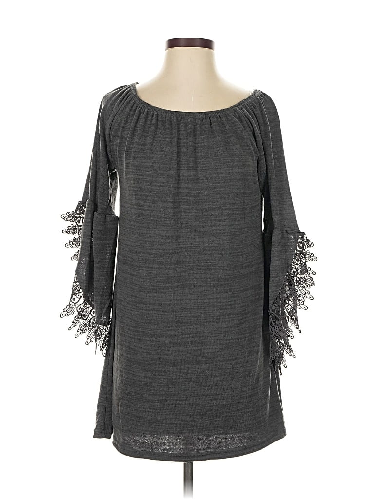 Pre-owned Assorted Brands Casual Dress In Gray